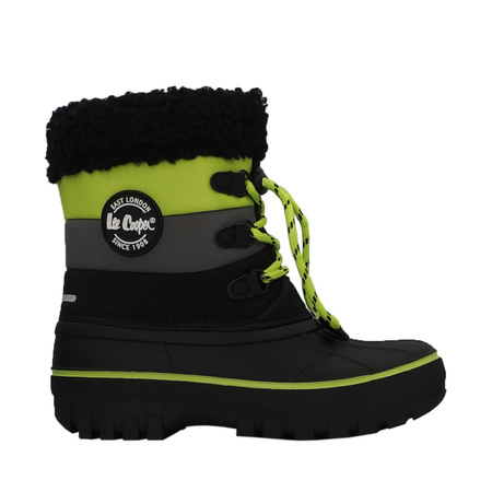 Buty dla dzieci Lee Cooper czarno-limonkowe LCJ-24-44-2856K