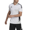 Koszulka męska adidas Condivo 22 Jersey V-neck biało-czarna HA6290