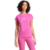Koszulka damska adidas Essentials Linear Cotton różowa JC8240