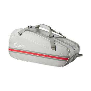 Torba tenisowa Wilson Team 6PK szaro-czerwona WR8039903001