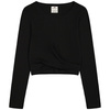 Koszulka damska Champion Crewneck Croptop czarna 117435 KK001