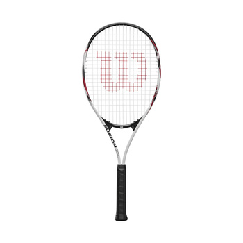 Rakieta do tenisa ziemnego Wilson Fusion XL Rkt 3 4 3/8 biało-czarna WR147910U3